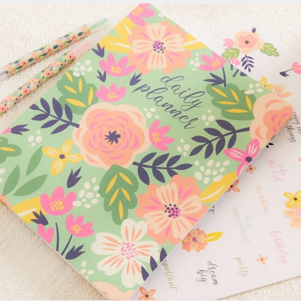 Steel Mill and Company Floral Undated Daily Planner